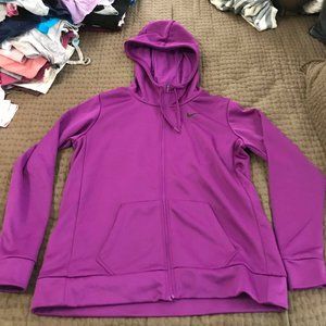 NIKE Dri-fit zip up hoodie size L